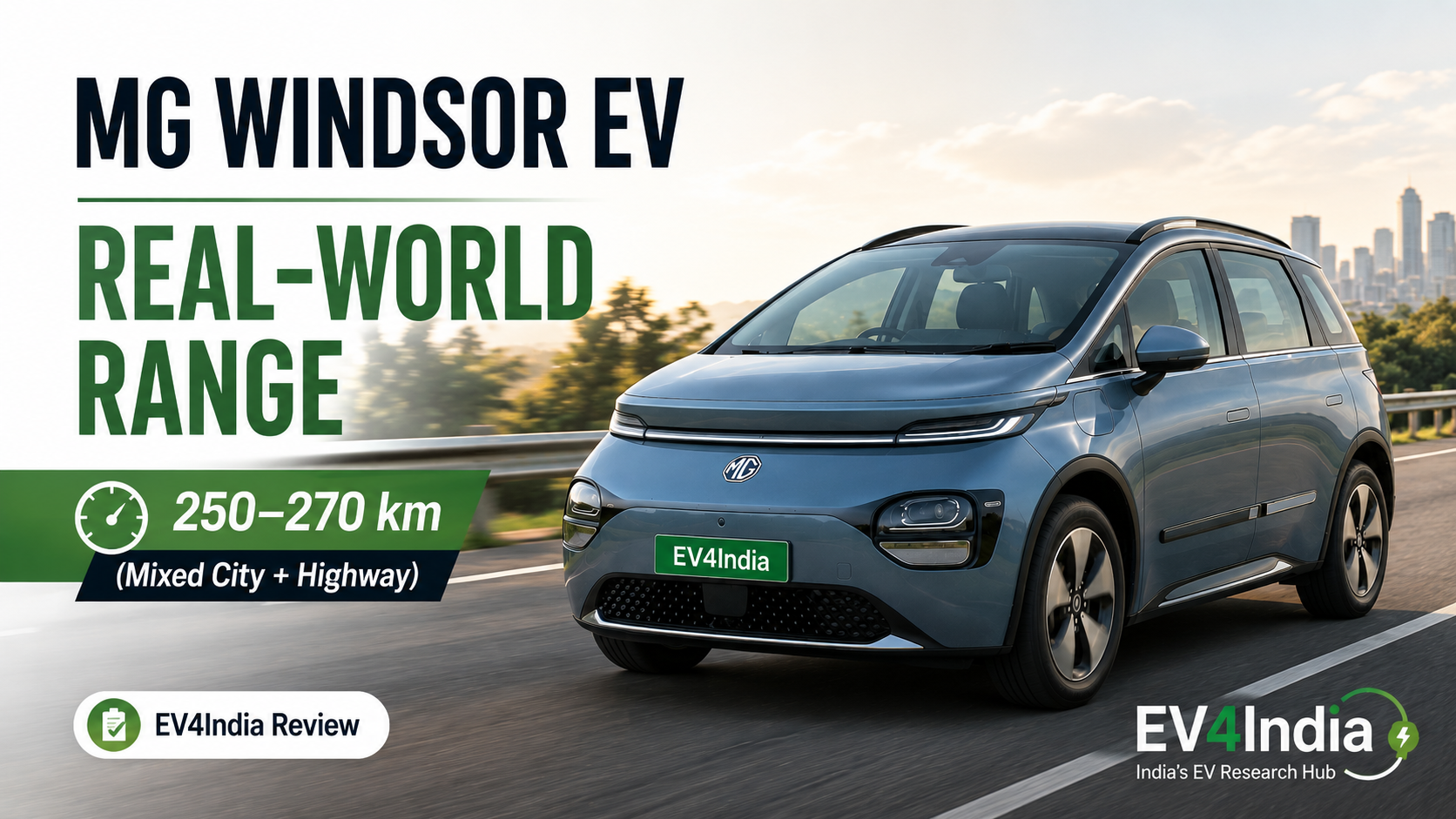 MG Windsor EV Real World Range
